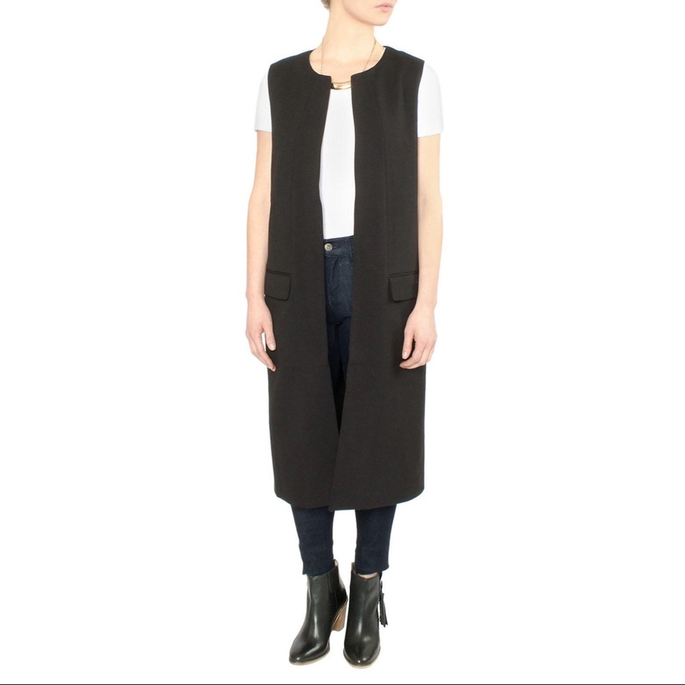 Greylin Long Black Vest